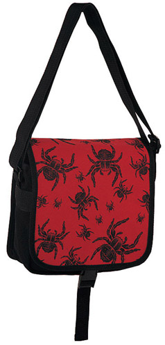 Black Spiders Messenger Bag